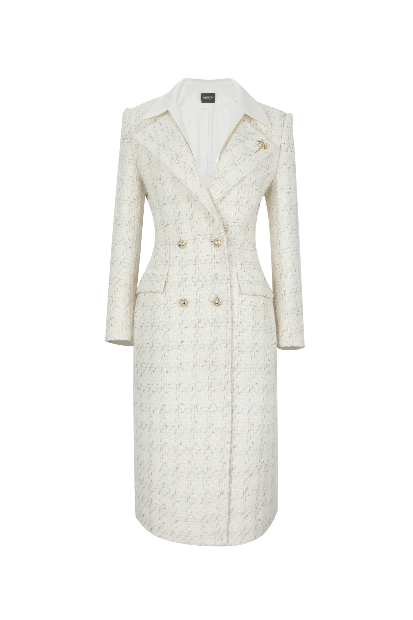 White coat on a white background