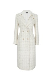 White coat on a white background