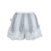 Light Blue Layered Mesh Shorts
