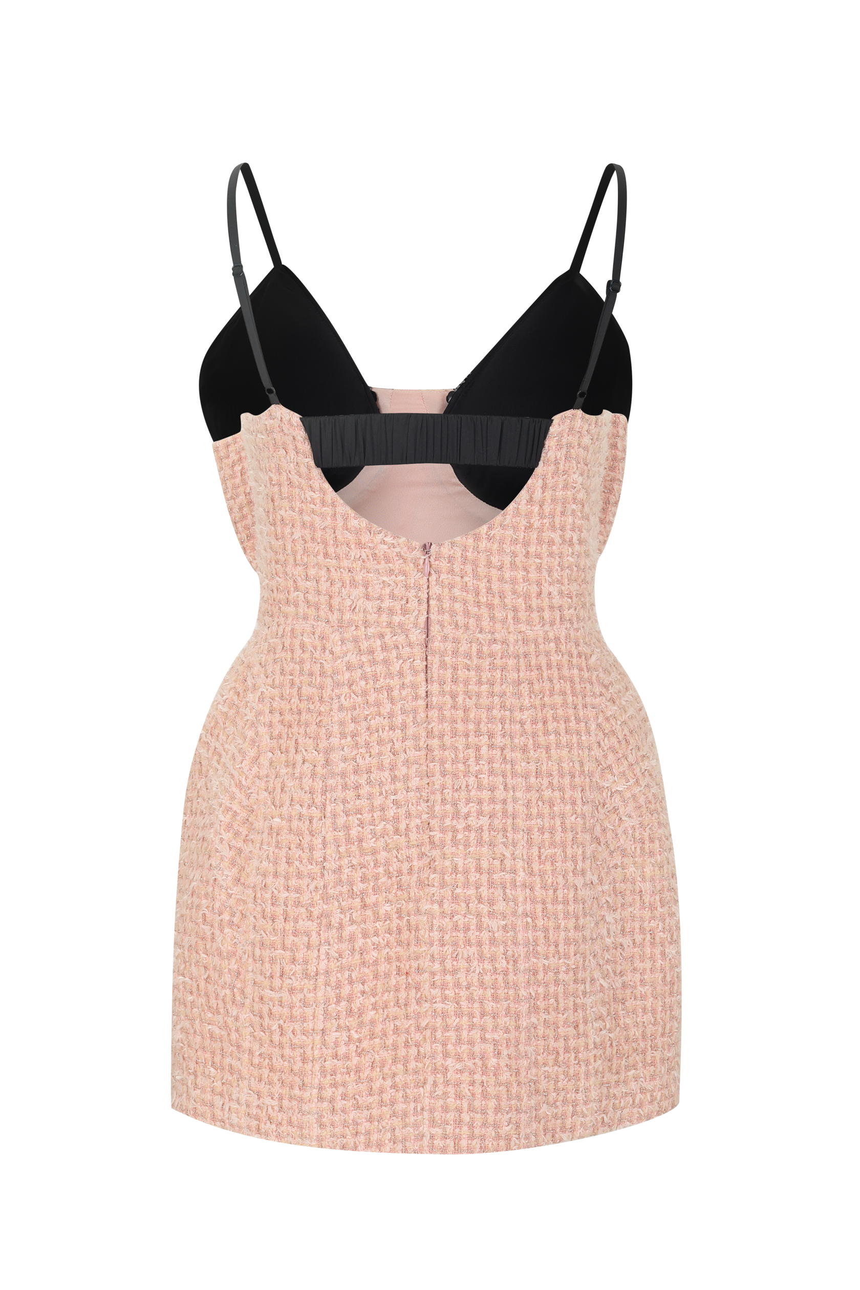 Black Structured Dress with Contrasting Bow