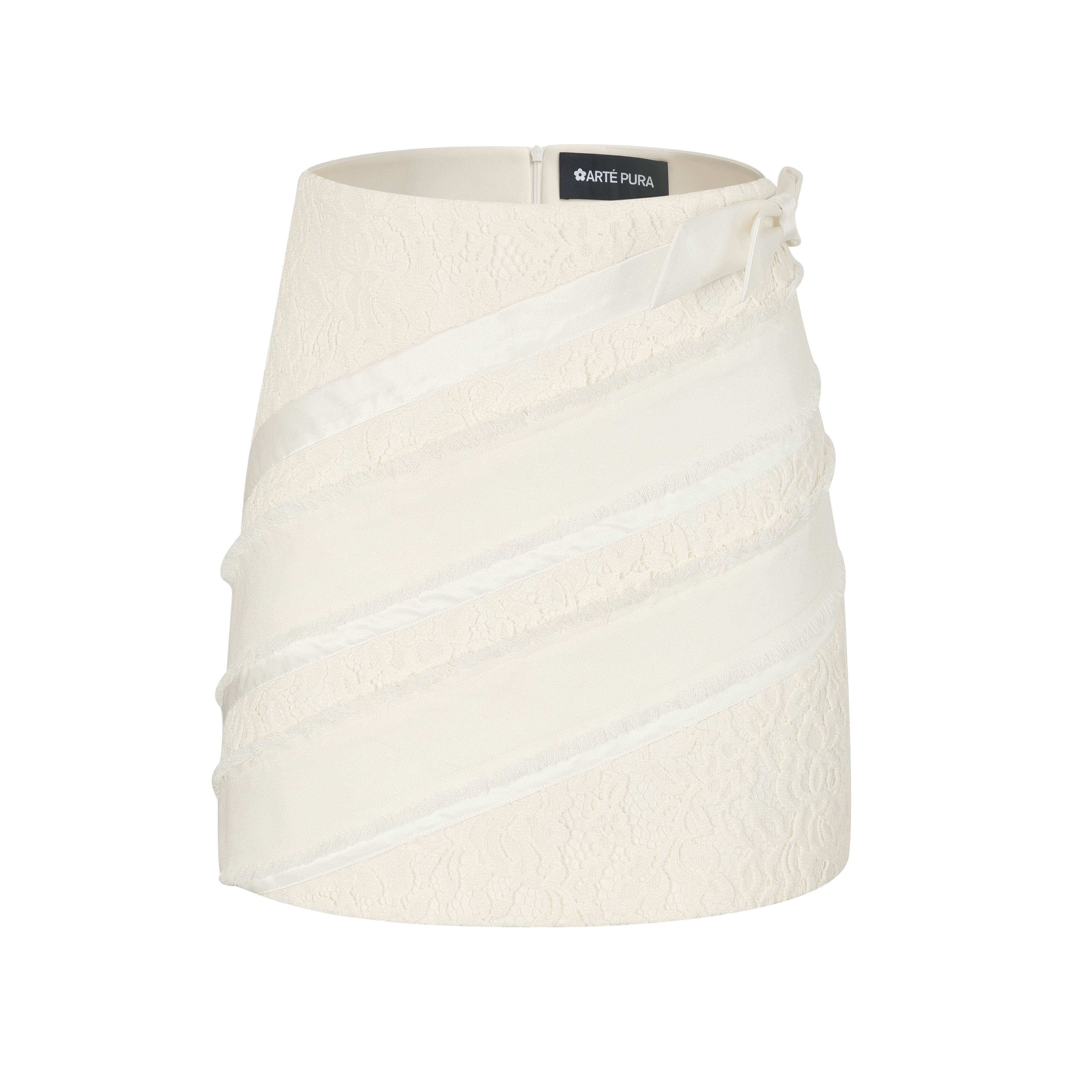 Ivory Boho Bow A-Line Dress