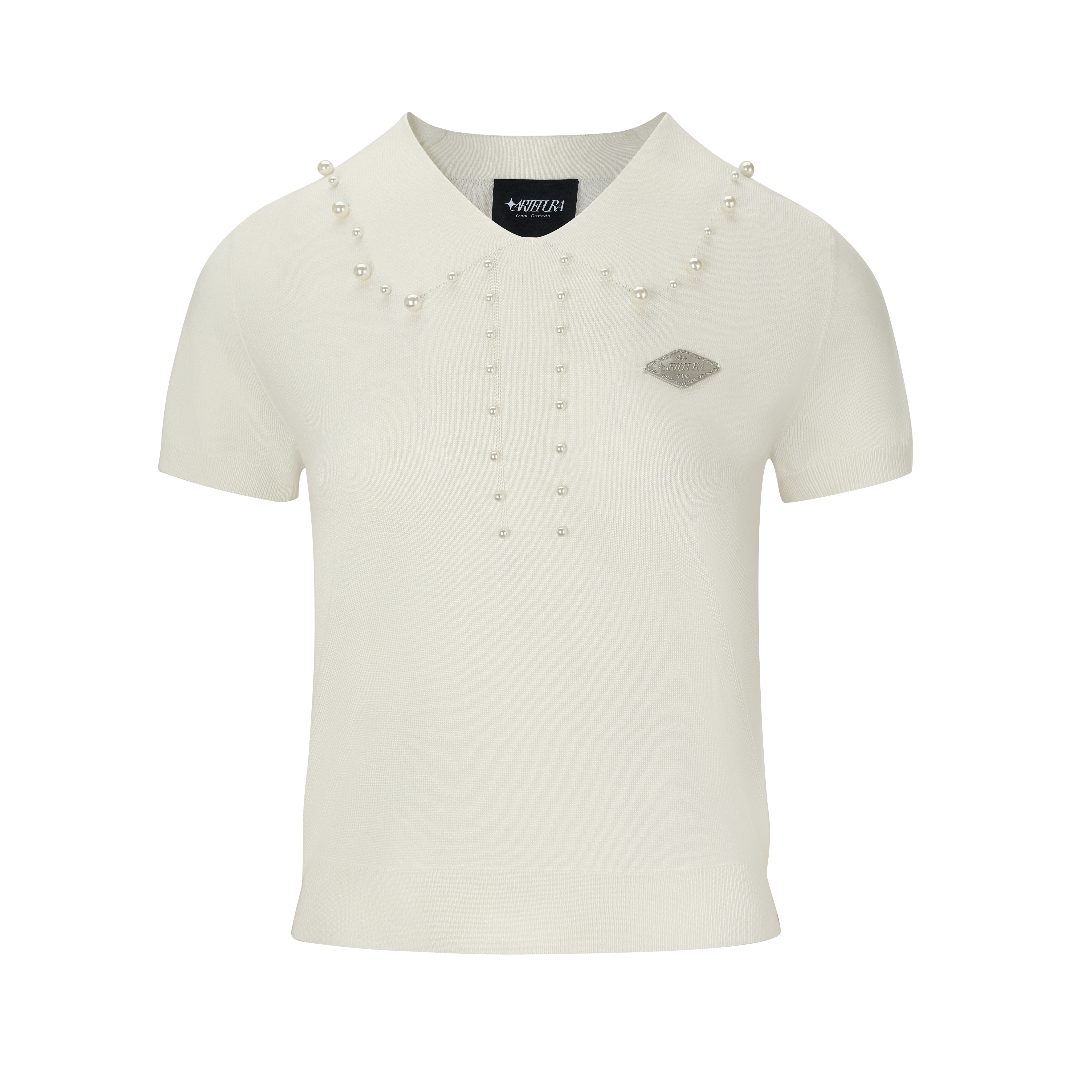 White chef's coat with buttons on a white background