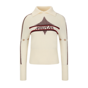 Ivory Star-Embellished Knit Pullover