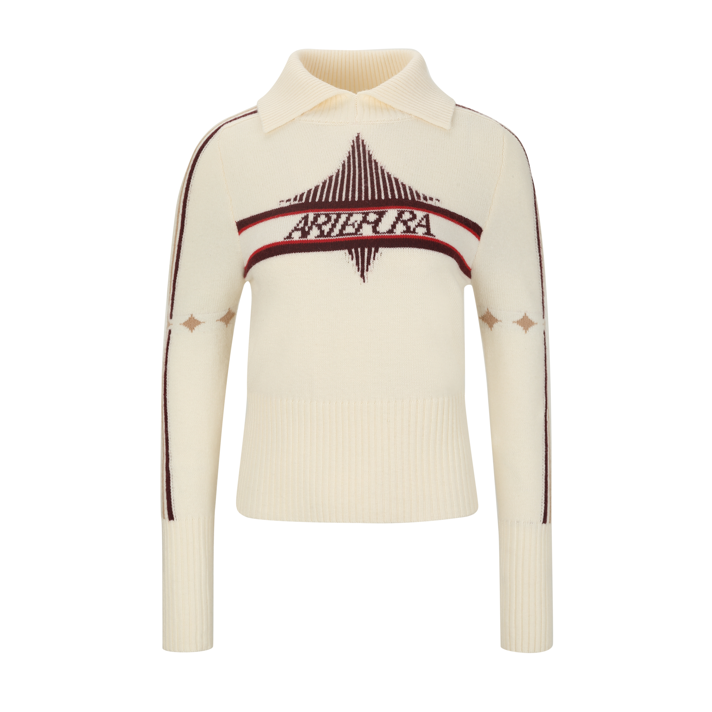 Ivory Star-Embellished Knit Pullover