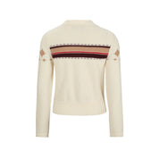 Ivory Star-Embellished Knit Cardigan