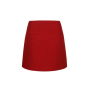 Red skirt on a white background