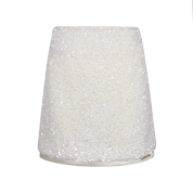 Ivory Sequin Midi Skirt
