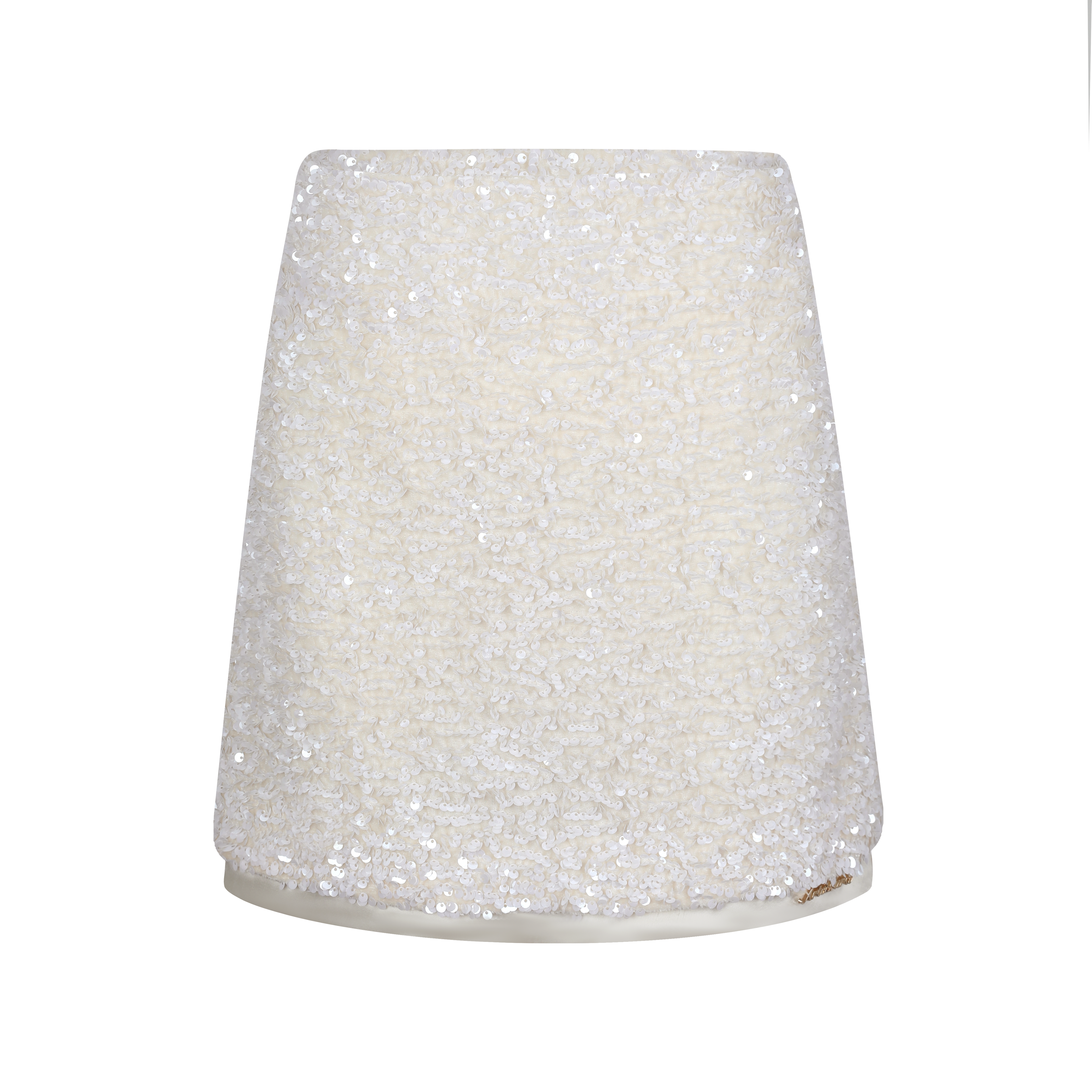 Ivory Sequin Midi Skirt