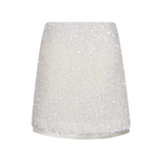 Ivory Sequin Midi Skirt