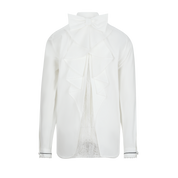 White Layered Back Lace Shirt