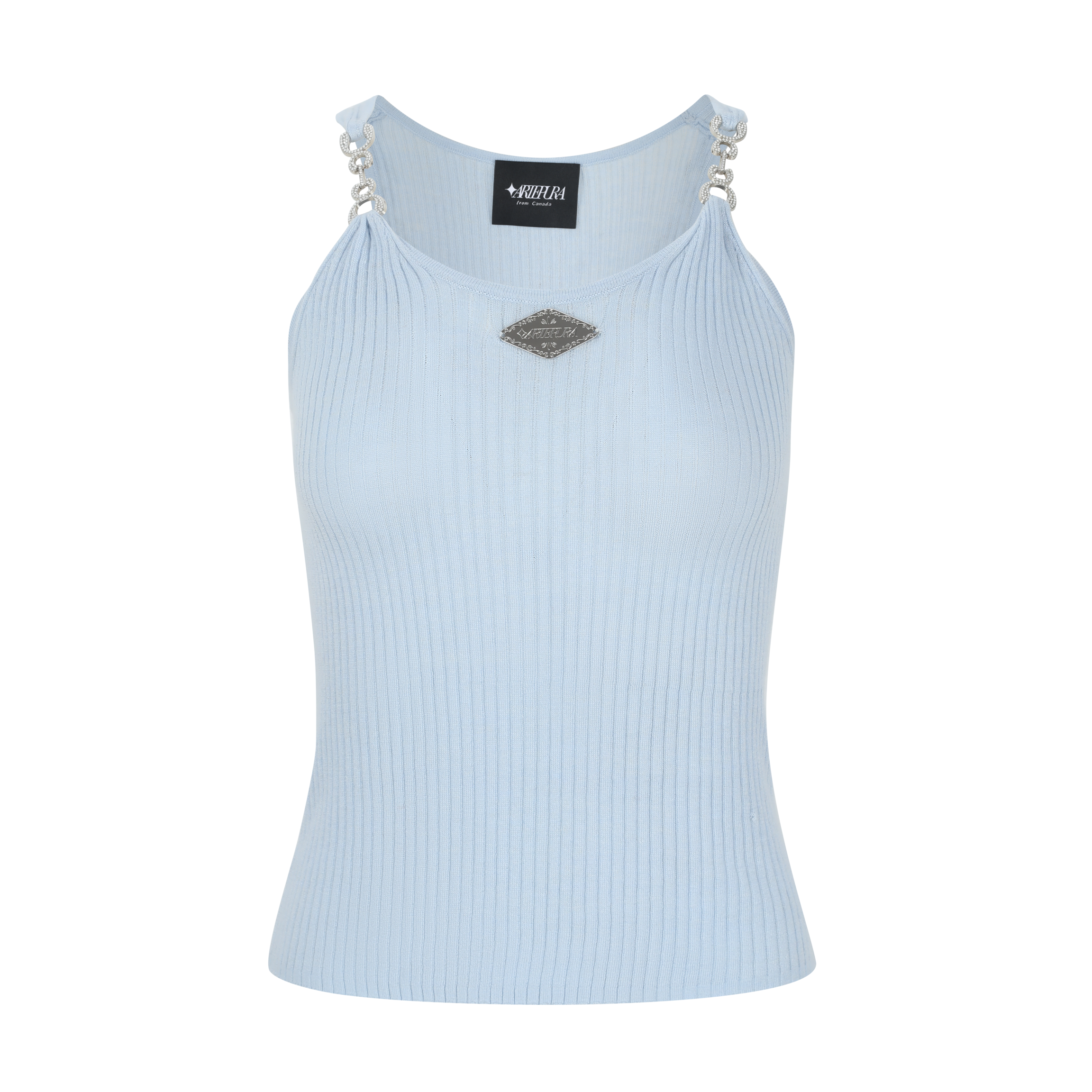 Blue Pearl Saddle Buckle Strap Vest